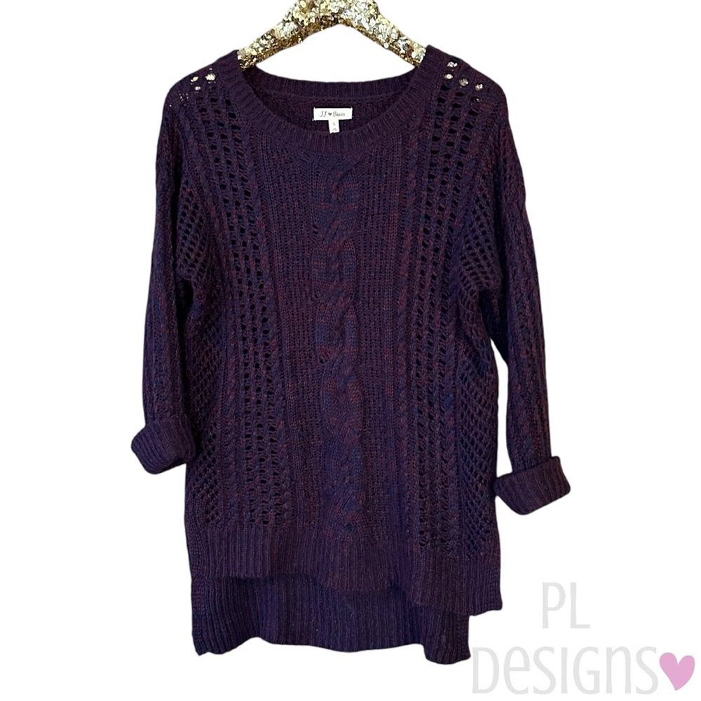 JJ Basics Cable Knit Sweater